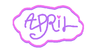 Pink April Sticker