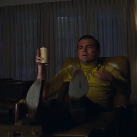 Leonardo Dicaprio Reaction GIF by Once Upon A Time In Hollywood