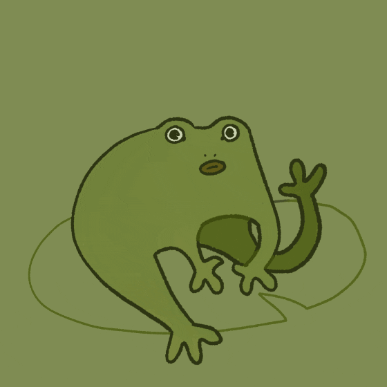 Frog Chilling GIF
