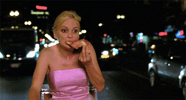 anna faris pizza GIF
