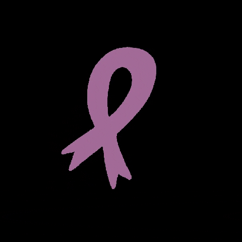 dfikar cancer ribbon awareness lavender GIF