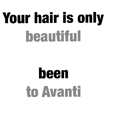 Avanti Haarmode Sticker