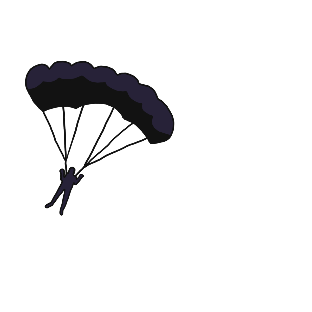 Parachute Floating Sticker by Shane Beam for iOS & Android GIPHY