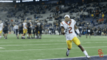 Excited Fired Up GIF by USC Trojans