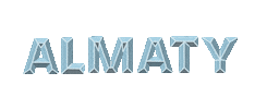 Lettering Kazakhstan Sticker