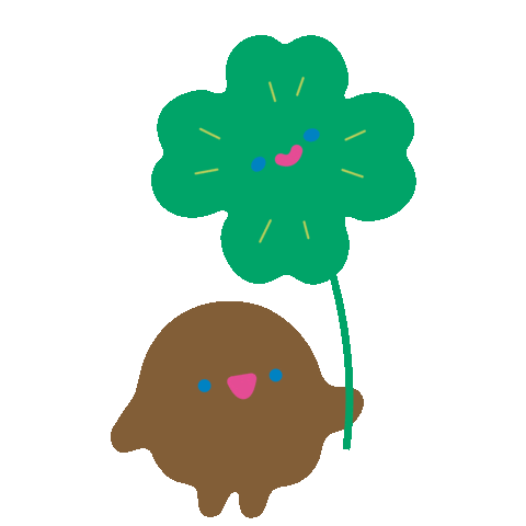 Clover Sticker by THE RECORDER FACTORY