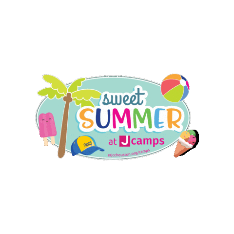 Summer Camp Sticker by Evelyn Rubenstein Jewish Community Center
