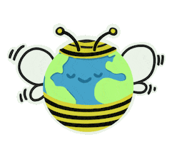 No Planet B Bee Sticker by Ecolo