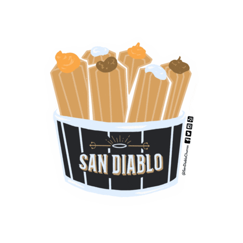 San Diablo Churros Sticker