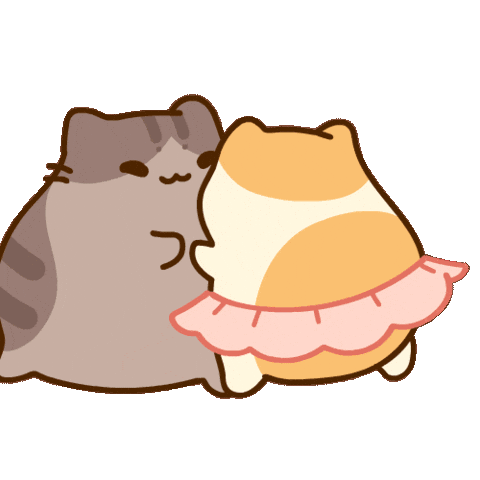 Cats Valentines Sticker by Bichi Mao