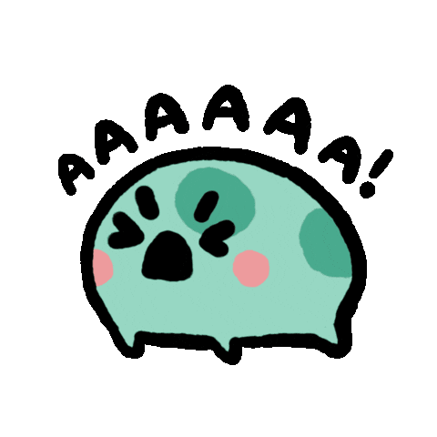 Scream Yell Sticker by angy frog