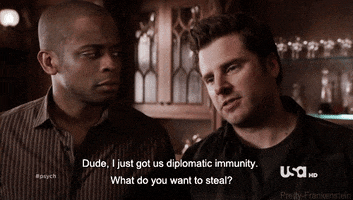 shawn spencer gus GIF