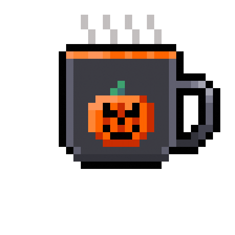 Hot Coffee Halloween Sticker