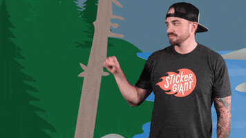 Knock On Wood Good Luck GIF by StickerGiant