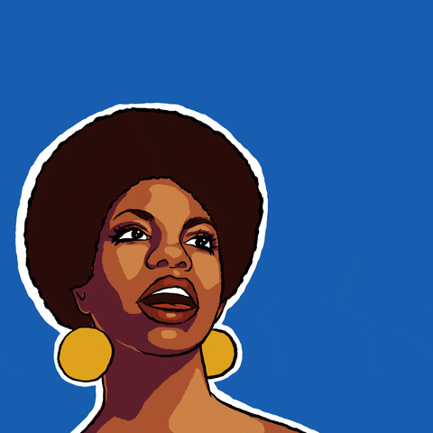 Rest in Power, Nina Simone by INTO ACTION GIPHY