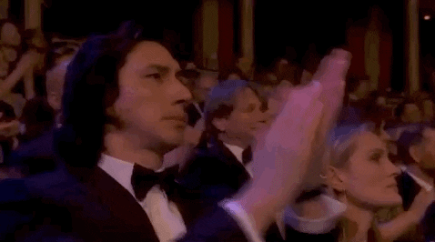 adam driver applause GIF by BAFTA