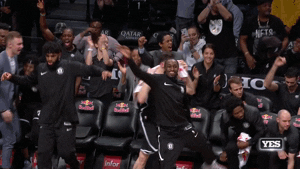 brooklyn nets dancing GIF by NBA