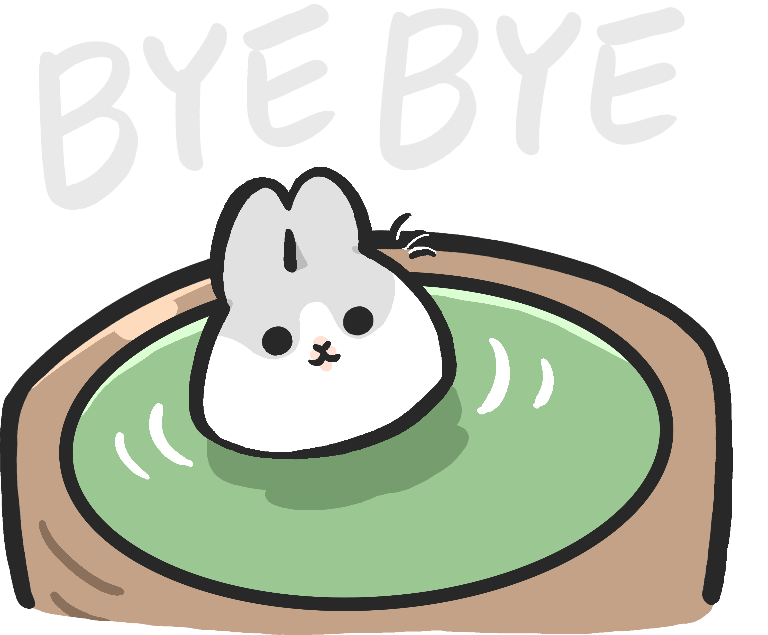 Bunny Goodbye Sticker by YUKIJI for iOS & Android GIPHY