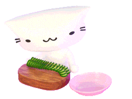 Cat Heart Sticker by Cindy Suen