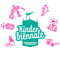 Kinderbiennale Sticker by Groninger Museum