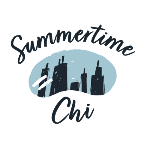Chicago Summertime Chi Sticker by Dom's Kitchen & Market