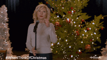Christmas Tree Singing GIF by Hallmark Channel