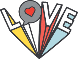 Love Sticker by Boca Grande Moda