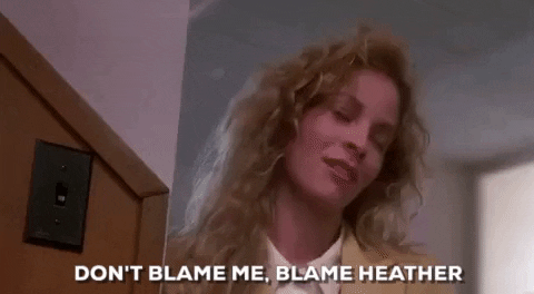 Heathers Dont Blame Me GIF - Find & Share on GIPHY