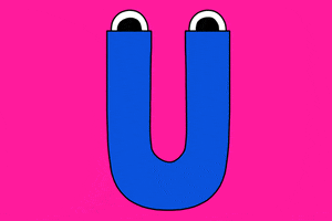alphabet letter u GIF by GIPHY Studios Originals