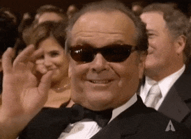 Jack Nicholson Hello GIF by The Academy Awards