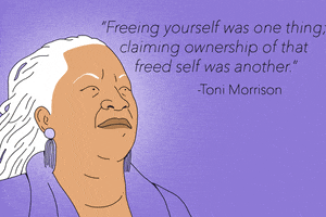 toni morrison black history month GIF by GIPHY Studios Originals