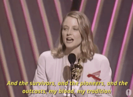 Jodie Foster Oscars GIF by The Academy Awards