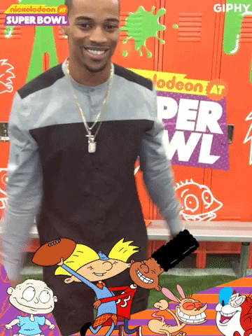 aj bouye GIF by Nickelodeon at Super Bowl