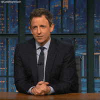 Seth Meyers Wink GIF by Late Night with Seth Meyers