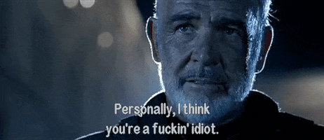 movie idiot the rock insult sean connery GIF
