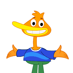 Well Done Thank You Sticker by P. King Duckling