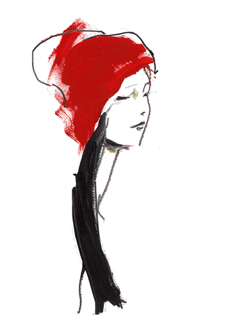 Red Hat Art GIF by Studio Ultradeluxe - Find & Share on GIPHY