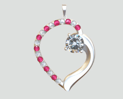 3ddud3 heart 3d jewelry cad GIF