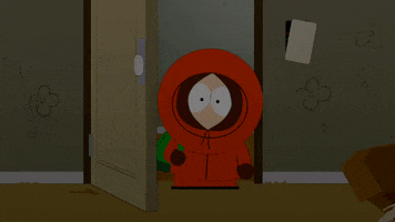 kenny mccormick door GIF by South Park 