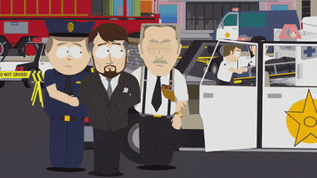 cars arresting GIF by South Park 