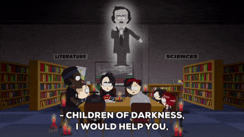 ghost library GIF by South Park 