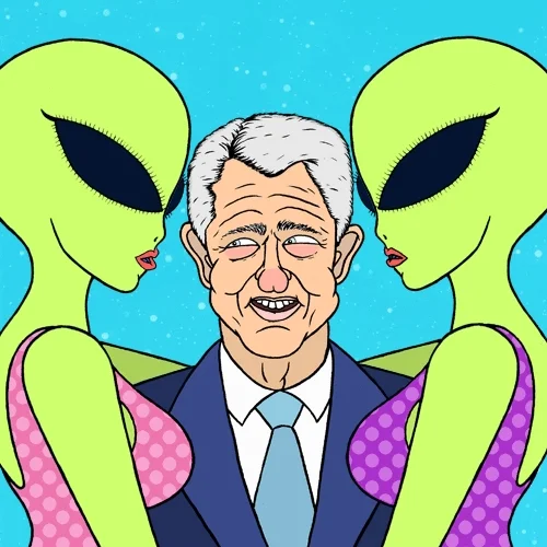 Kissing Bill Clinton GIF