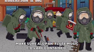 garbage hazmat suits GIF by South Park 
