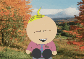 butters stotch smile GIF by South Park 