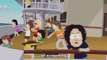cruise ship crash GIF by South Park 