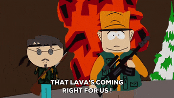 gun lava GIF by South Park 
