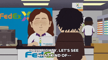 fed ex service GIF by South Park 