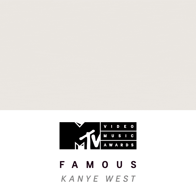 Kanye West Posters GIF by 2020 MTV Video Music Awards