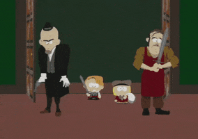 robots attacking GIF by South Park 