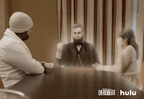 abraham lincoln pounding the table GIF by HULU